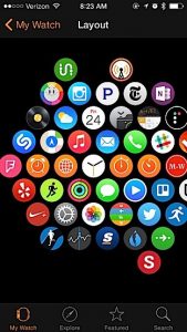 apple watch face setup using Iphone