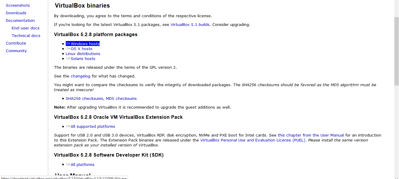 VM VirtualBox
