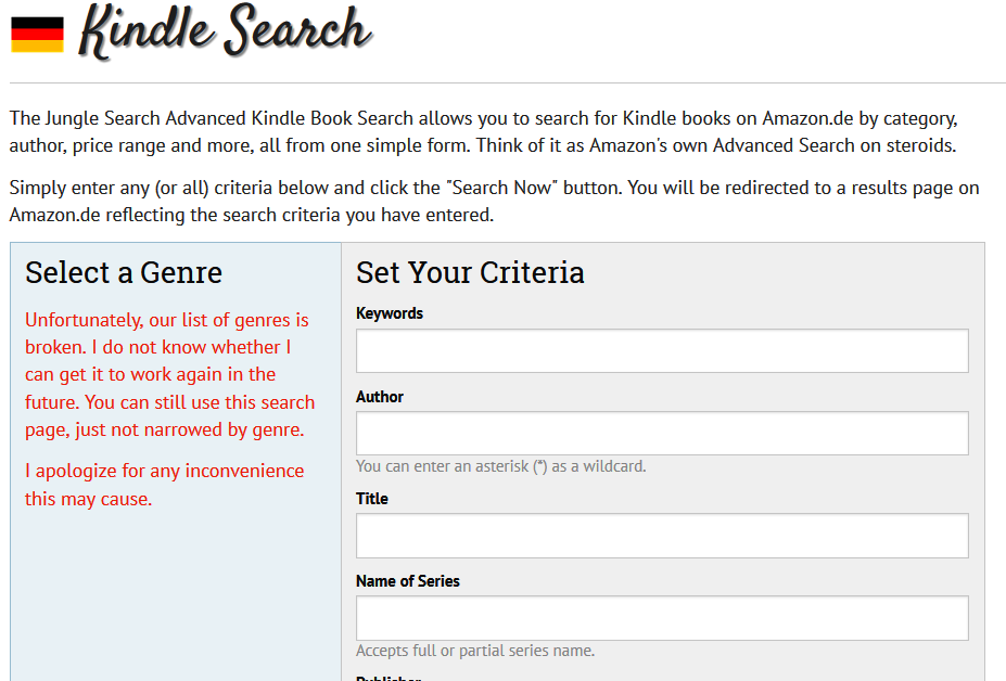 Jungle Searches in Kindle Search