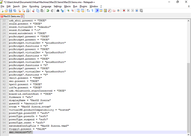Virtual Machine VMX