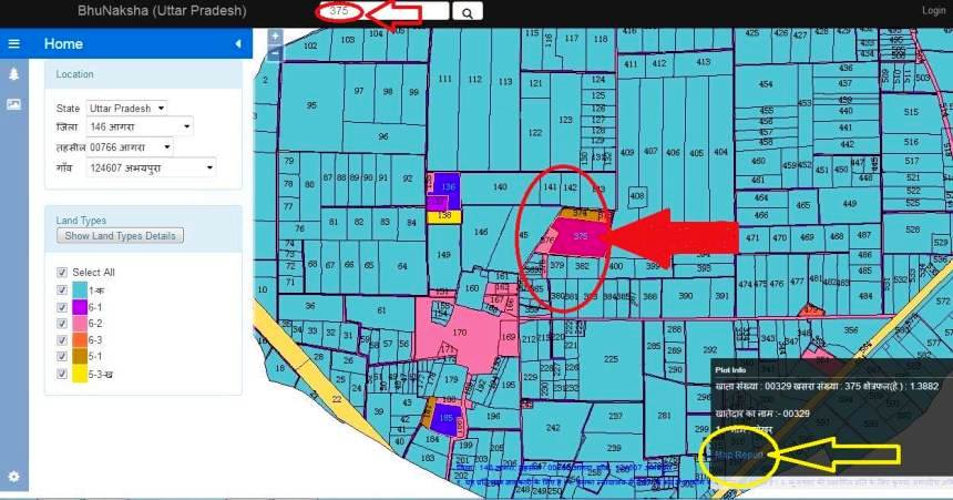 UP Bhulakh Map Nakal