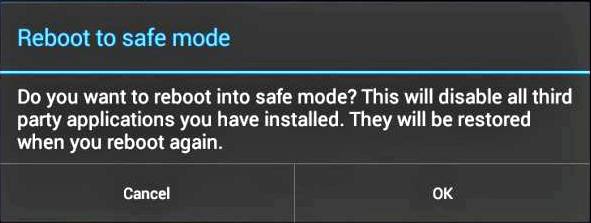 Modo seguro del teléfono Android