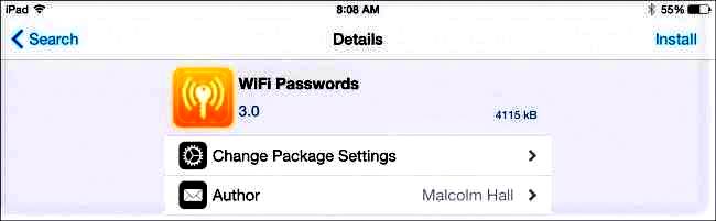 Wifi Network in Iphone