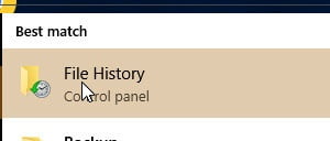 Windows File History